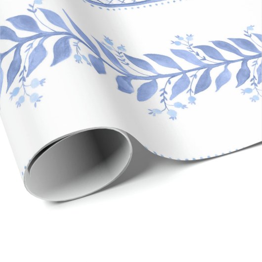 Blue Ivylines Geschenkpapier (Rolleneckpunkt)