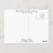 Blue J First Ade Brand Orange Postkarte (Rückseite)