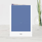 Blue Jacket Vatertag Grußkarte Karte (Rückseite)