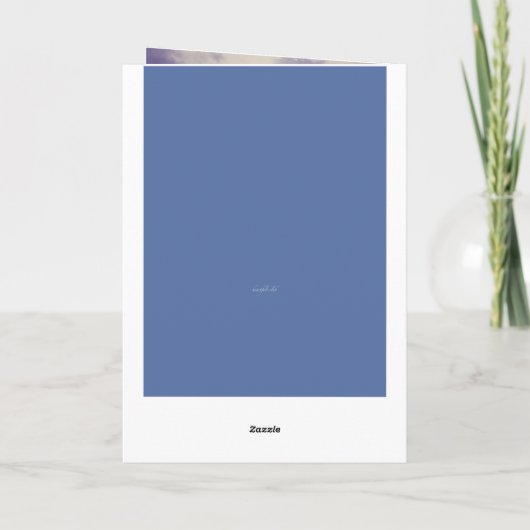 Blue Jacket Vatertag Grußkarte Karte (Rückseite)