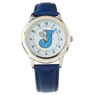 Blue Jackrabbit Mit Monogramm J Boys Armbanduhr