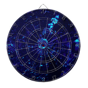 Blue Jacuzzi Bläschen Dartboard Dartscheibe