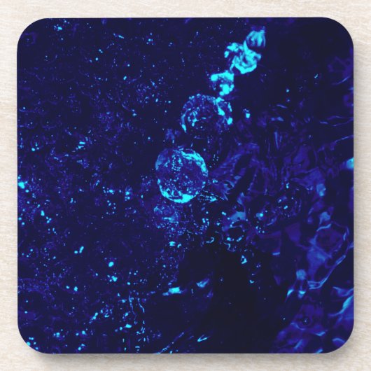 Blue Jacuzzi Bubbles Getränkeküste Untersetzer (Vorderseite)