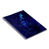 Blue Jacuzzi Bubbles SpiralNotebook Notizblock (Rechte Seite)
