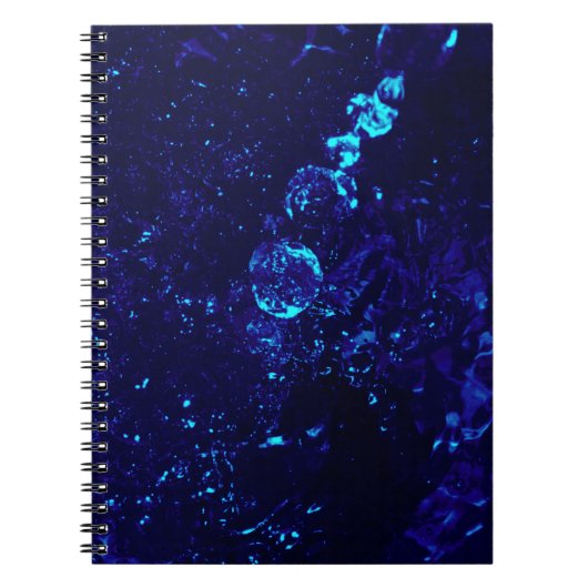 Blue Jacuzzi Bubbles SpiralNotebook Notizblock (Vorderseite)