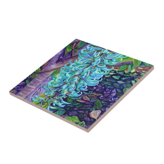 Blue Jade Vine Keramik Tile Fliese (Seite)