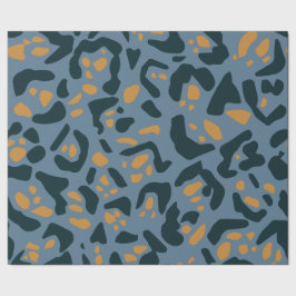 Blue Jaguar Print Geschenkpapier