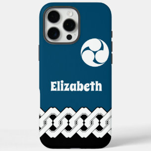 Blue Japanese Chain and Spiral Pattern Case Mate i