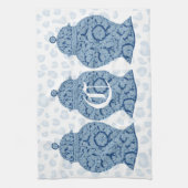 Blue Jar Ginger Jars Mosaic Geschirrtuch (Vertikal)