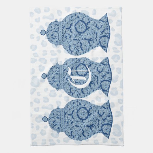 Blue Jar Ginger Jars Mosaic Geschirrtuch (Vertikal)