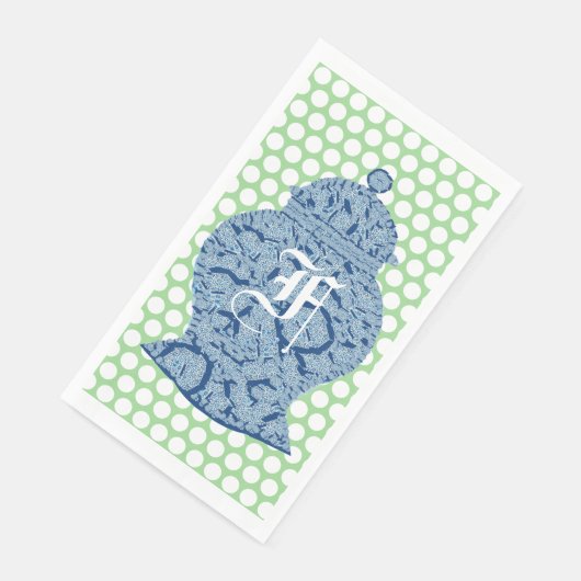 Blue Jar Ginger Jars Mosaic Serviette (Ecke)