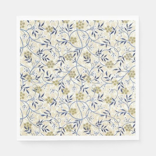 Blue Jasmine Paper Napkins Serviette (Vorderseite)