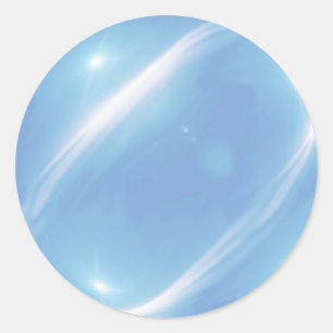 Blue-Jaw-Breaker-Party-Sticker Runder Aufkleber