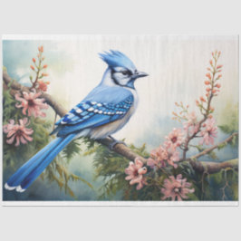 Blue Jay 2 Decoupage Seidenpapier