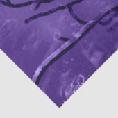 Blue Jay Abstrakt Lila Black Decoupage Seidenpapier (Detail)