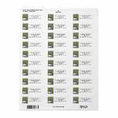 Blue Jay, Bird Address Labels (Vorne)