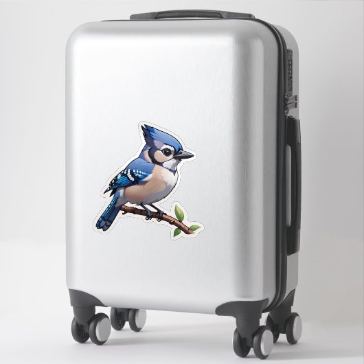 Blue Jay Bird Aufkleber (Koffer)