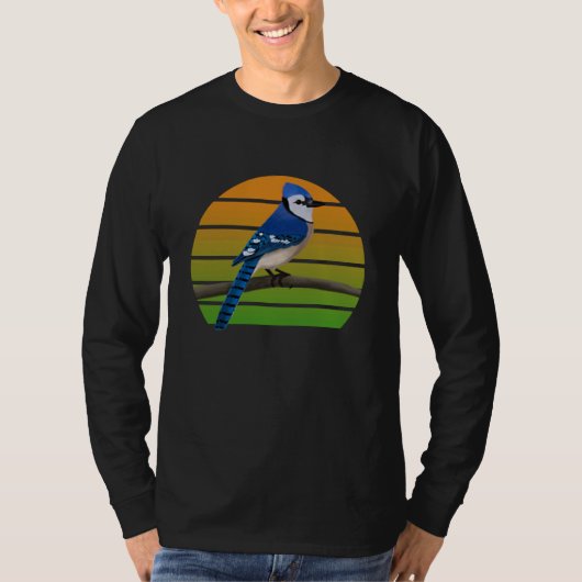 Blue Jay Bird Birder Bird Birdwatcher Animal Biolo T-Shirt (Vorderseite)