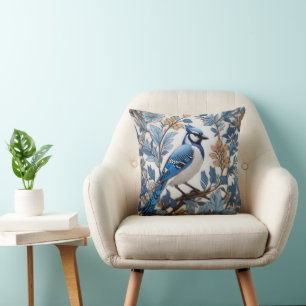 Blue Jay Bird Blue Elegante Kissen