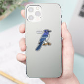 Blue Jay bird Cartoon Aufkleber (Telefon)