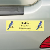 Blue Jay bird Cartoon Autoaufkleber (Auf Auto)