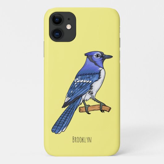Blue Jay bird Cartoon Case-Mate iPhone Hülle (Rückseite)