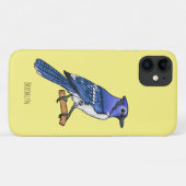 Blue Jay bird Cartoon Case-Mate iPhone Hülle (Rückseite (Horizontal))