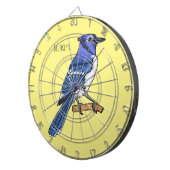 Blue Jay bird Cartoon Dartscheibe (Vorderseite rechts)