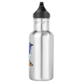 Blue Jay bird Cartoon Edelstahlflasche (Rechts)