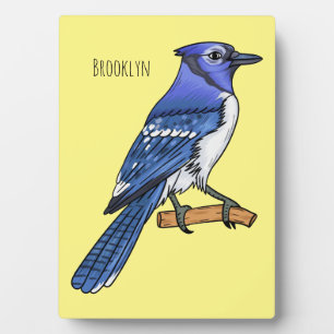 Blue Jay bird Cartoon Fotoplatte