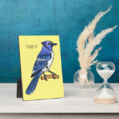 Blue Jay bird Cartoon Fotoplatte (Seite)