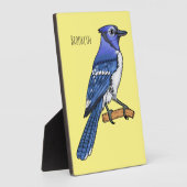Blue Jay bird Cartoon Fotoplatte (Seite)