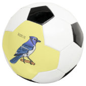 Blue Jay bird Cartoon Fußball (Dreiviertel)