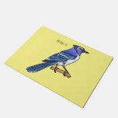 Blue Jay bird Cartoon Fußmatte (Schrägansicht)