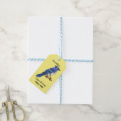 Blue Jay bird Cartoon Geschenkanhänger (Mit Garn)