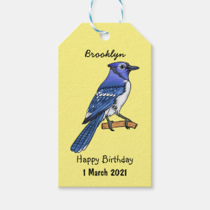 Blue Jay bird Cartoon Geschenkanhänger