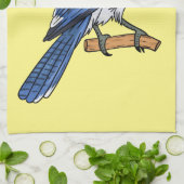 Blue Jay bird Cartoon Geschirrtuch (Gefaltet)