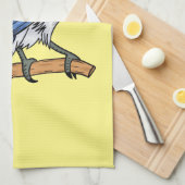 Blue Jay bird Cartoon Geschirrtuch (Viertel Falte)