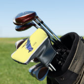 Blue Jay bird Cartoon Golf Headcover (In Situ)