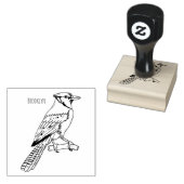Blue Jay bird Cartoon Gummistempel (Stempel)
