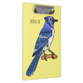 Blue Jay bird Cartoon Klemmbrett (Rechts)