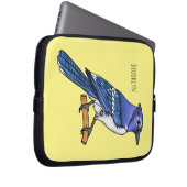 Blue Jay bird Cartoon Laptopschutzhülle (Vorne Rechts)