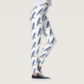 Blue Jay bird Cartoon Leggings (Rechts)