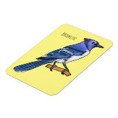 Blue Jay bird Cartoon Magnet (Linke Seite)