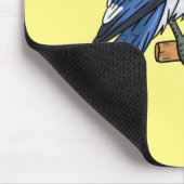 Blue Jay bird Cartoon Mousepad (Ecke)