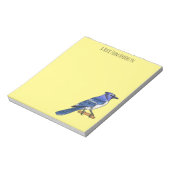 Blue Jay bird Cartoon Notizblock (Rotiert)