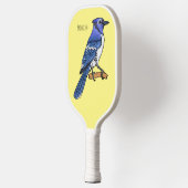 Blue Jay bird Cartoon Pickleball Schläger (Links)