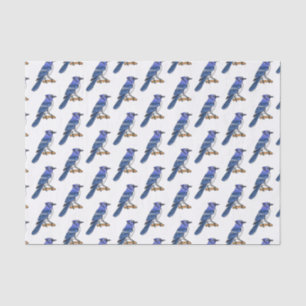 Blue Jay bird Cartoon Seidenpapier