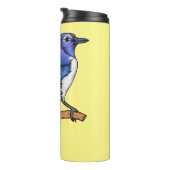 Blue Jay bird Cartoon Thermosbecher (Nach rechts gedreht)