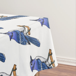 Blue Jay bird Cartoon Tischdecke
